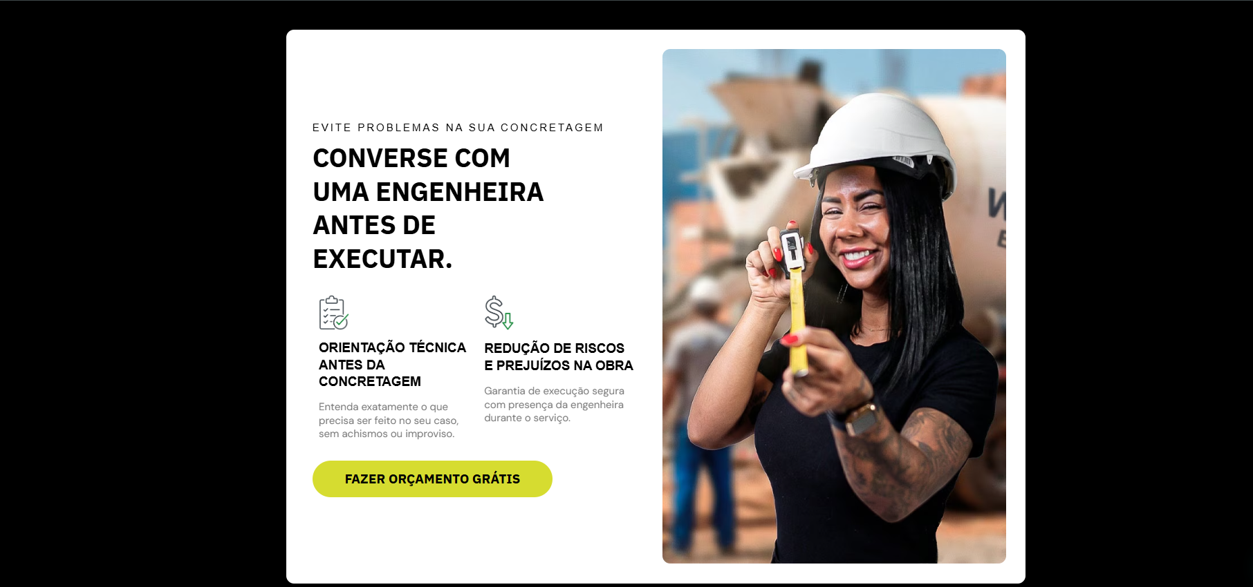 Evite problemas na sua concretagem — Converse com uma engenheira antes de executar. — Winckler Engenharia
