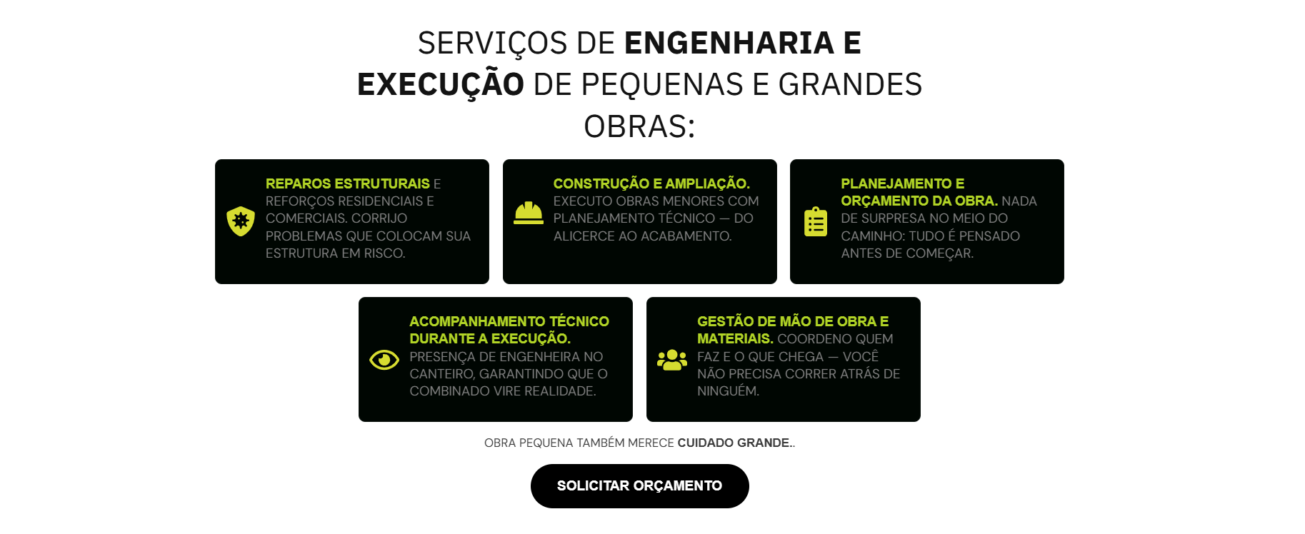 Serviços de Engenharia e execução de pequenas e grandes obras — Winckler Engenharia