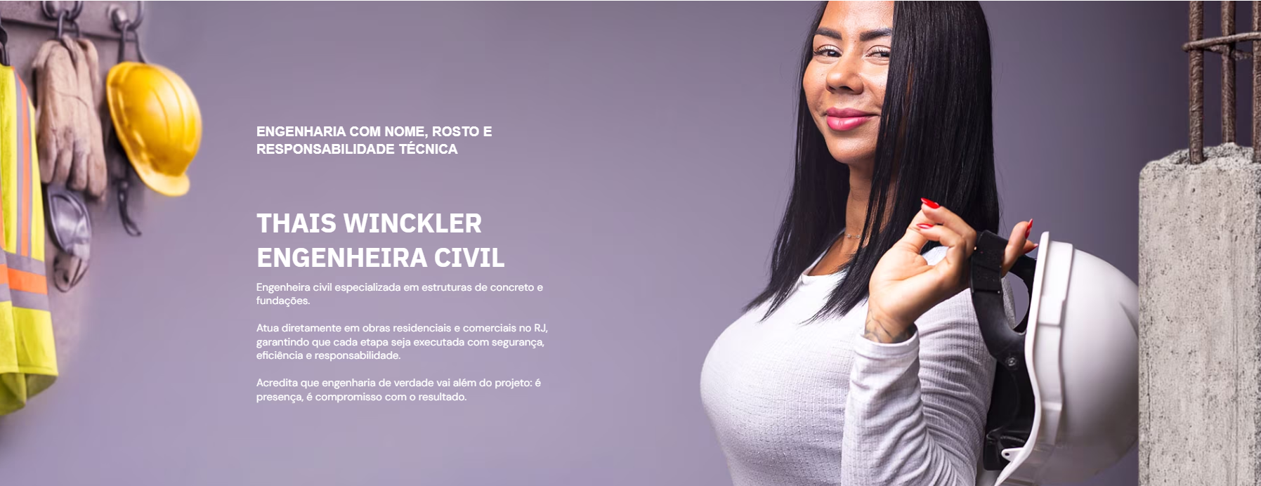Thais Winckler, Engenheira Civil — Engenharia com nome, rosto e responsabilidade técnica