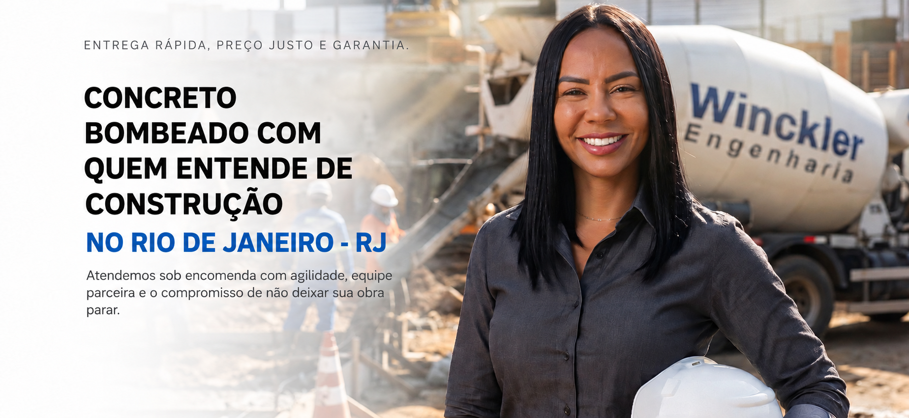 Concreto bombeado com quem entende de construção — Winckler Engenharia